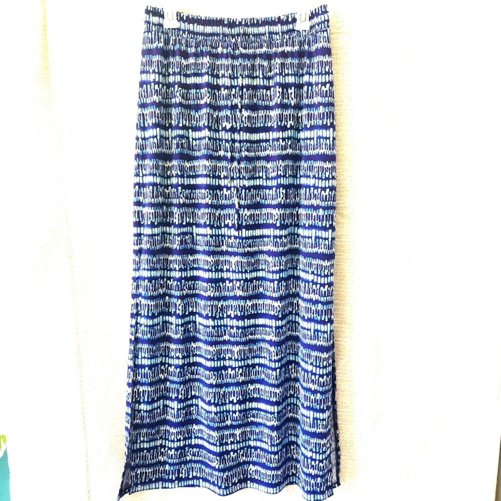 WHBM Blue Patterned Women's Skirt Size S